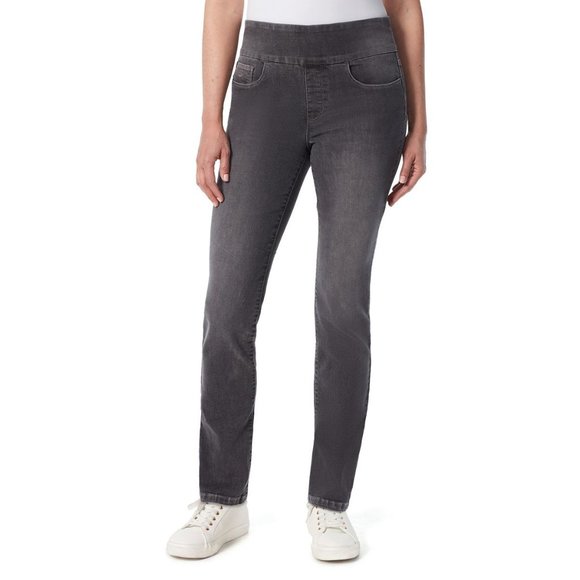 NWT Gloria Vanderbilt Jeans - Amanda Pull On - 24W S - California (Black) - Picture 1 of 7